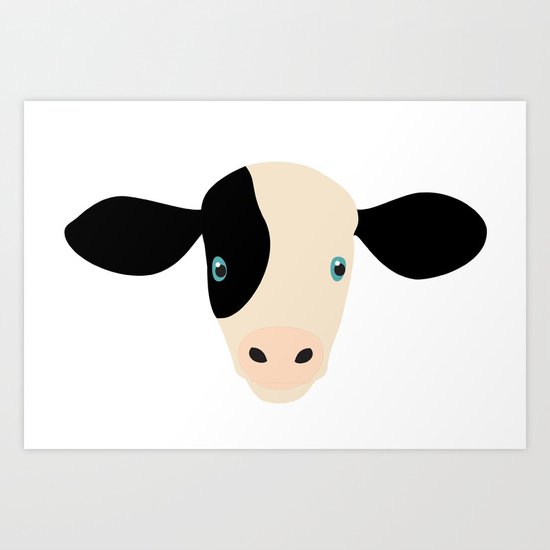Cow-mor Art Print
