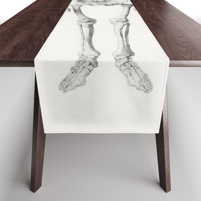 Human Skeleton, Anterior View Table Runner