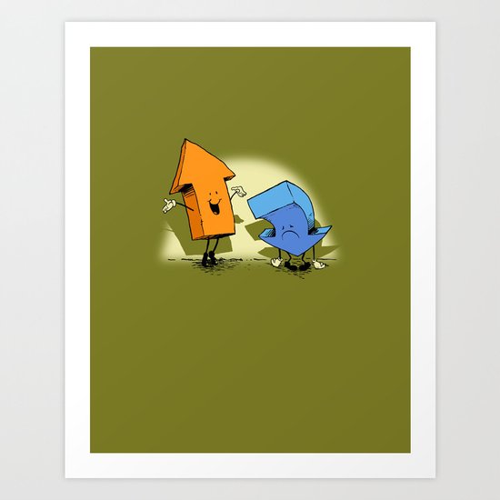 the up and down show! Art Print
