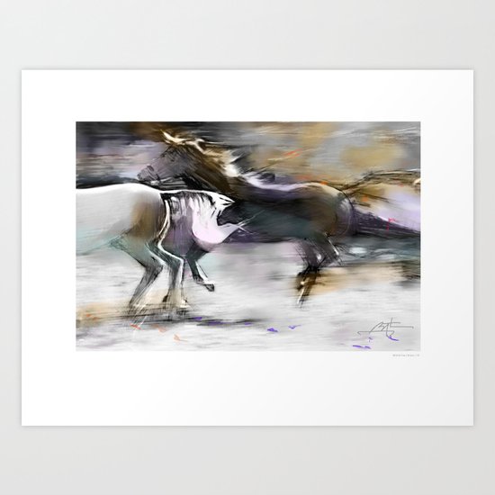 wild and free Art Print