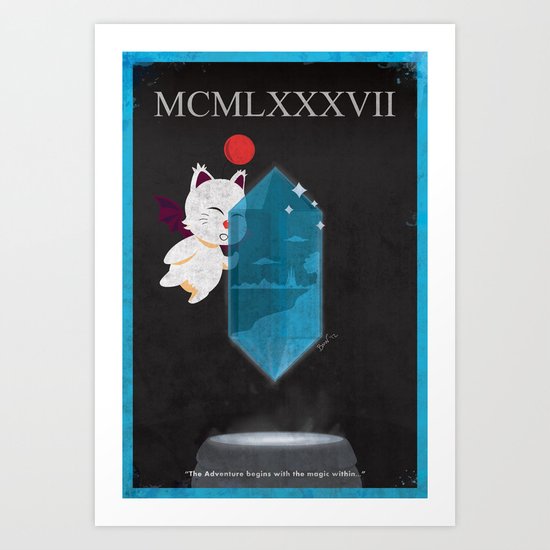 Vintage FF Poster Cover Art Print