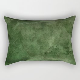 Green Watercolor Texture Rectangular Pillow