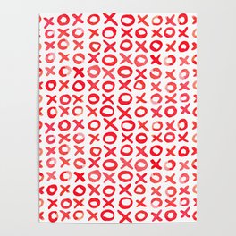 Xoxo valentine's day - red Poster