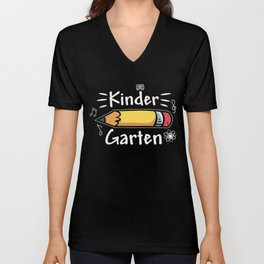 Kindergarten Pencil V Neck T Shirt