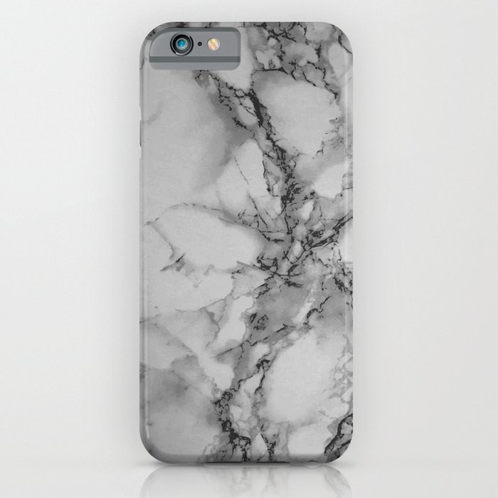 Gray and Black Marble iPhone Case