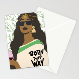 Desi Born This Way Stationery Card
