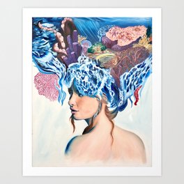 Queen of the sea Art Print