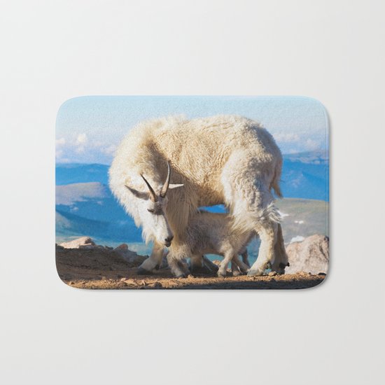 Mountain Goats Nanny And Kid Bath Mat