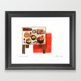 Chirashi Lunch  Framed Art Print
