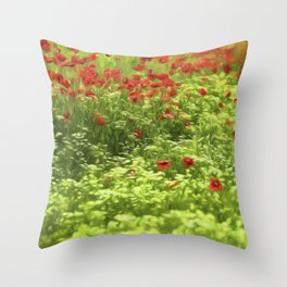 Poppyflower V Throw Pillow