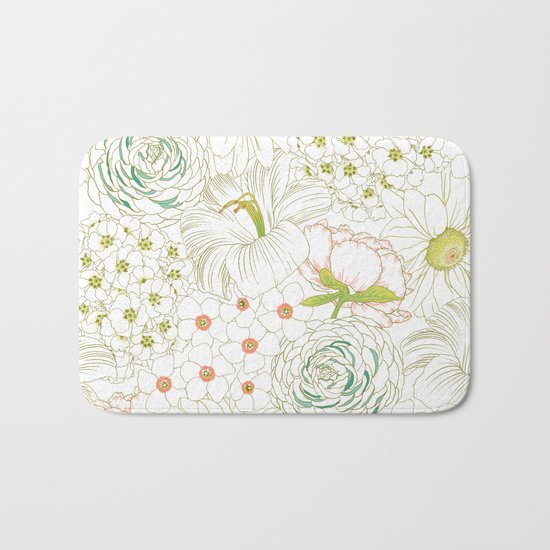Big Blooms Bath Mat