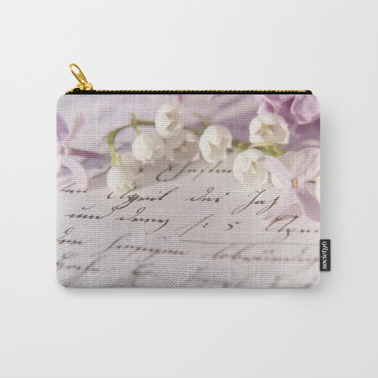 Loveletter - Springflower and old letter - Photography Carry-All Pouch