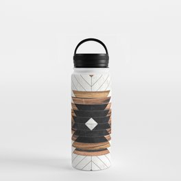 Urban Tribal Pattern No.5 - Aztec - Concrete and Wood Water Bottle
