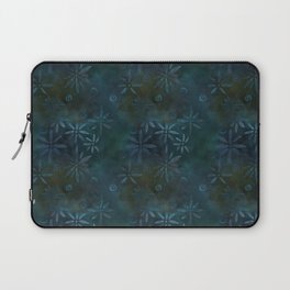 Dark Floral Batik Pattern Laptop Sleeve