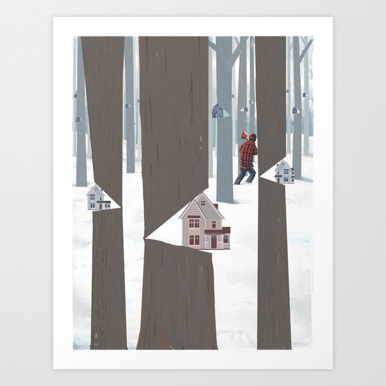 A Tree In The Forest Art Print