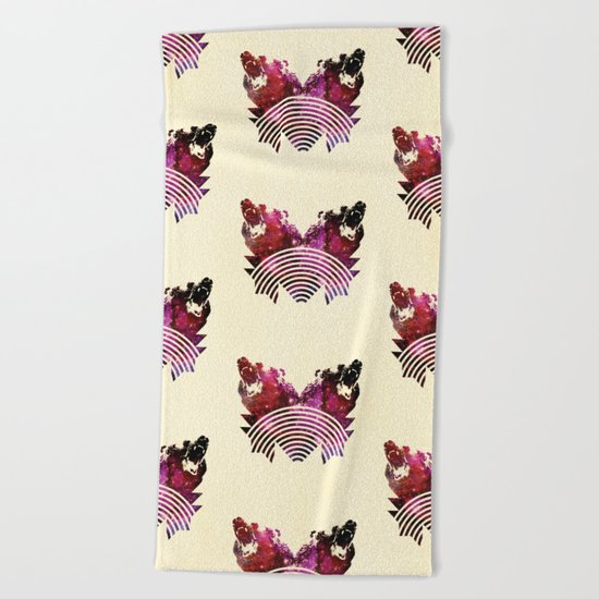 Its A Grizzly Space Out There Beach Towel