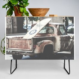 Old Rusty Truck Credenza