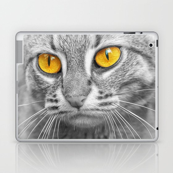 RUSTY SPOTTED CAT Laptop & iPad Skin