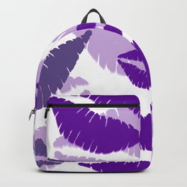 Lips violet white background design Backpack