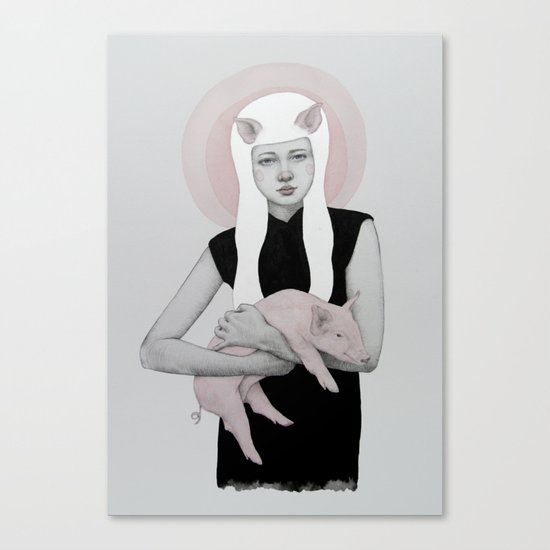 Peonia Canvas Print