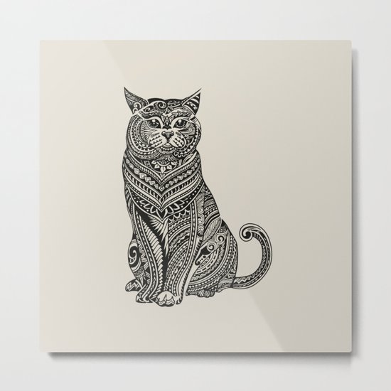 Polynesian British Shorthair cat Metal Print