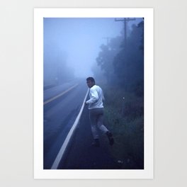 Ali jogging Art Print