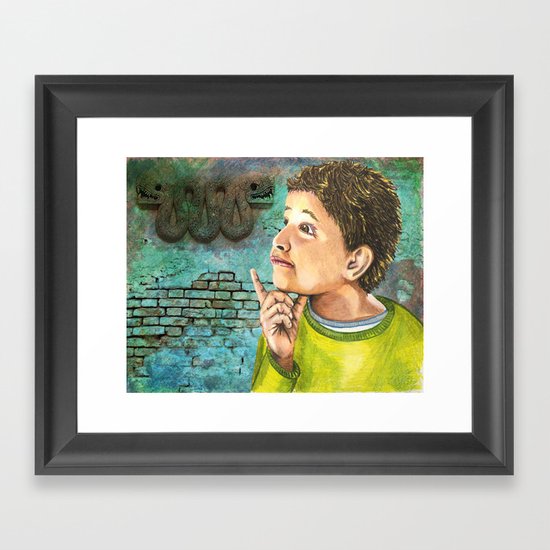 My Grandfather was Mayan Framed Art Print