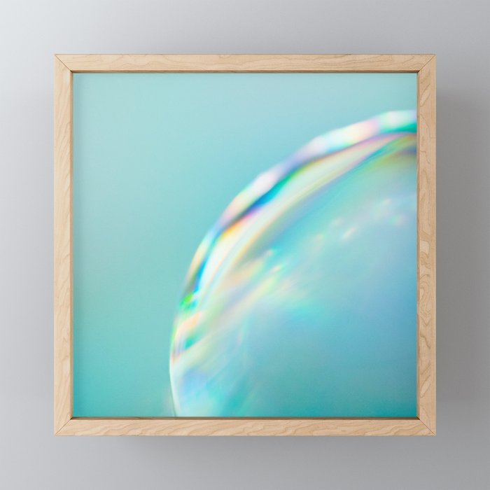Surface*pastel*green Framed Mini Art Print