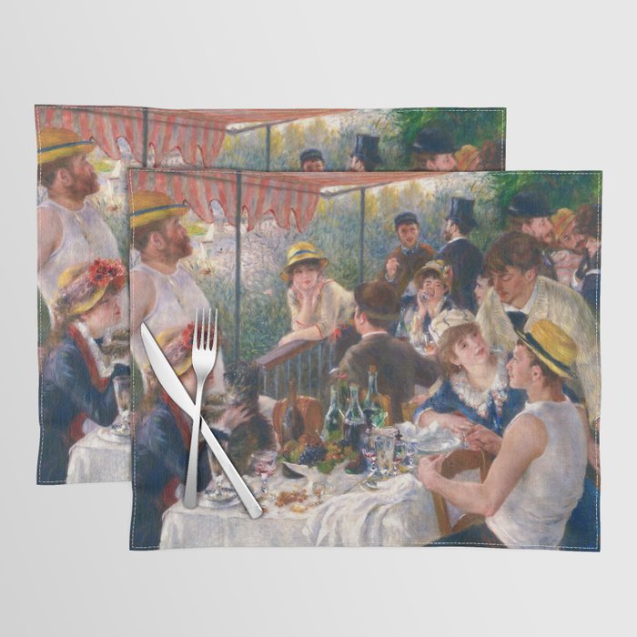 Luncheon of the Boating Party, 1880-1881 by Pierre-Auguste Renoir Placemat