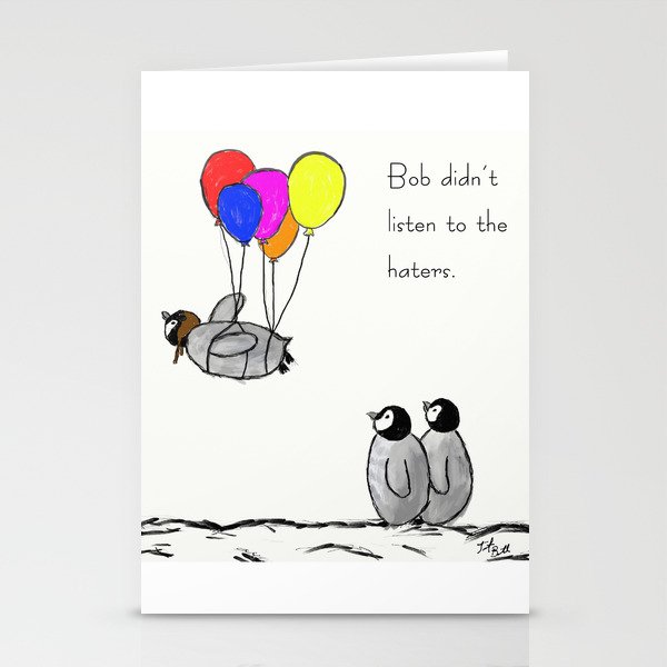 To be a Flying Penguin Stationery Cards