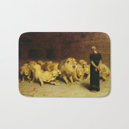 Daniel In The Lions Den 1872 By Briton Riviere Bath Mat | Animal, Inthe, Briton, Catholic, Daniel, Painting, Riviere, Christian, Den, Biblical 