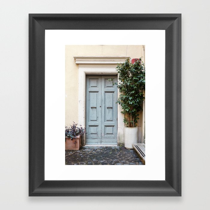 The Blue Door Framed Art Print