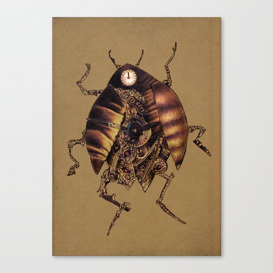 Clock Beetle Canvas Print