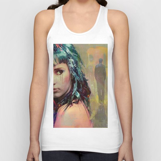 Tell me that he left for one other than I, but not because of me Unisex Tank Top