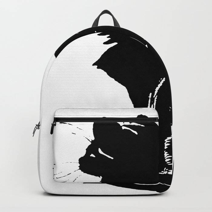 Life With Black Cats Vector Backpack