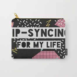 Lipsyncing for my life (Black)  Carry-All Pouch