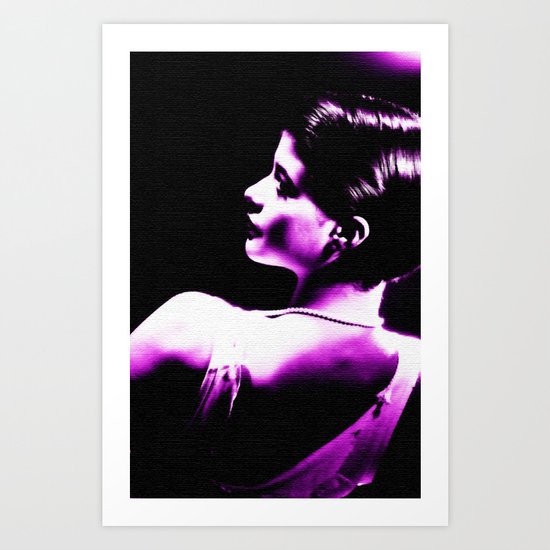 VIOLET WOMAN Art Print