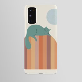 Abstraction_CUTE_CAT_SLEEP_SWEET_DREAM_POP_ART_1216A Android Case