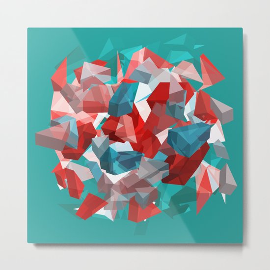 exploding polygones Metal Print