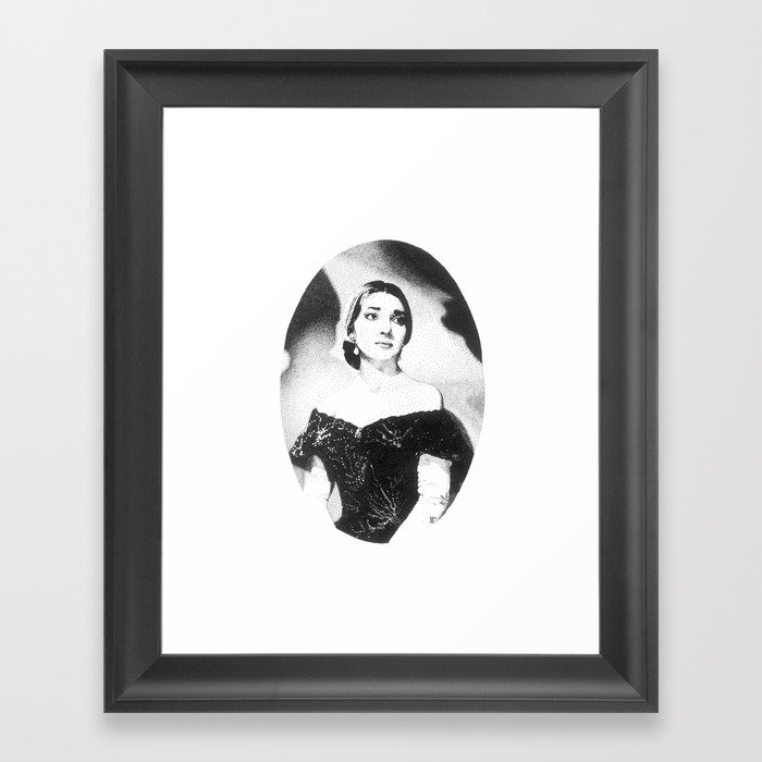 Maria Callas Framed Art Print