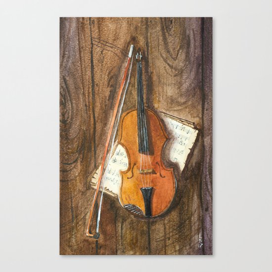 The Violin Canvas Print