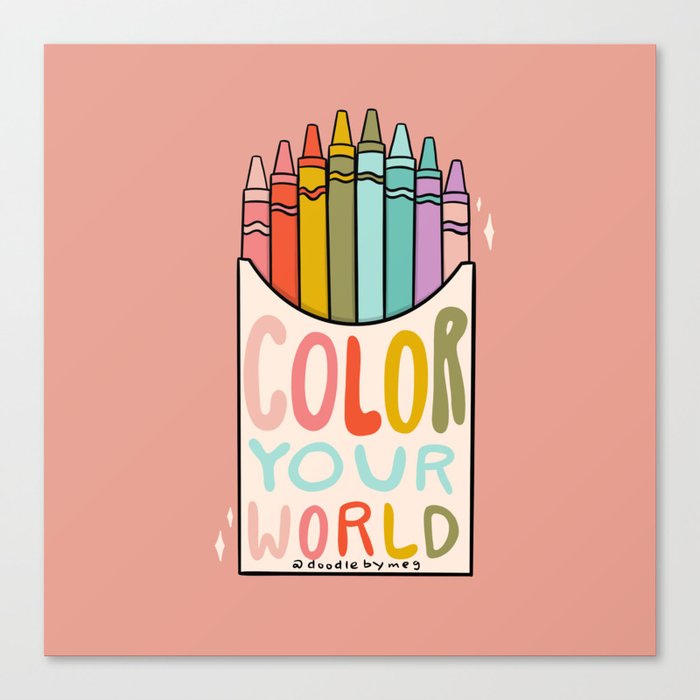 Color Your World Canvas Print