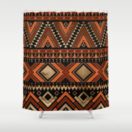 Aztec Ethnic Pattern Art N7 Shower Curtain