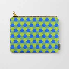 Yellow and blue honeycomb pattern Carry-All Pouch