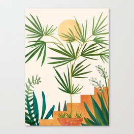 The Good Garden Desert Landscape Illustration Canvas Print