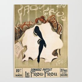 Vintage French poster - Weiluc - Le Frou-Frou Poster