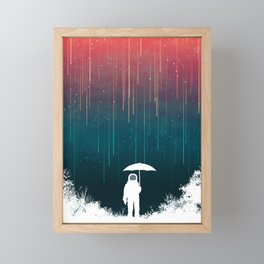Meteoric rainfall Framed Mini Art Print