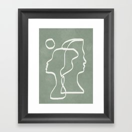 Abstract Faces Framed Art Print