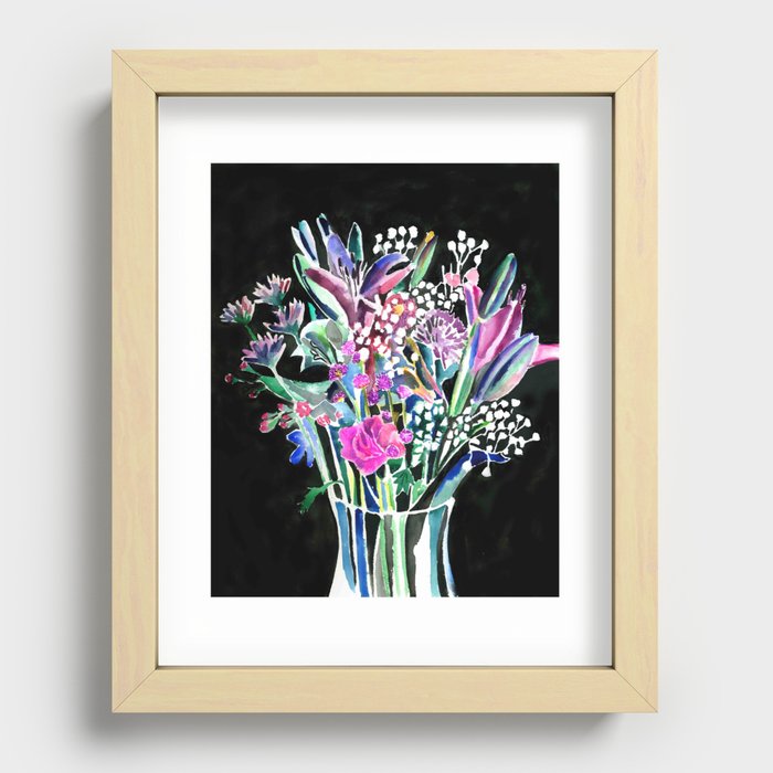 Summer Flowers Recessed Framed Print