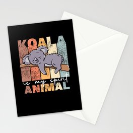 Koala Is My Spirit Animal - Sweet Koalas Vintage Stationery Card